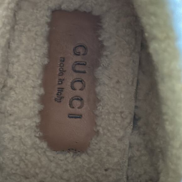 Gucci Fria GG Jumbo Logo Horsebit Shearling Lined Boots Size: 37.5 - Picture 7 of 12